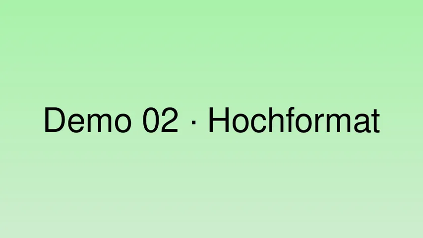 Demo-Bild im Hochformat